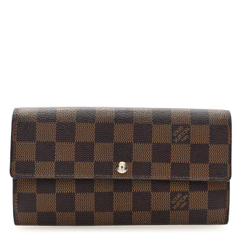 LOUIS VUITTON Damier Ebene Sarah Wallet