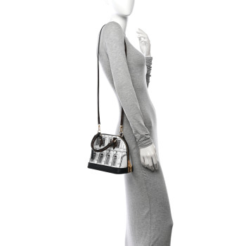 LOUIS VUITTON X FORNASETTI Calfskin Architettura Alma BB Black White LOUIS VUITTON X FORNASETTI Calfskin Architettura Alma BB Black White