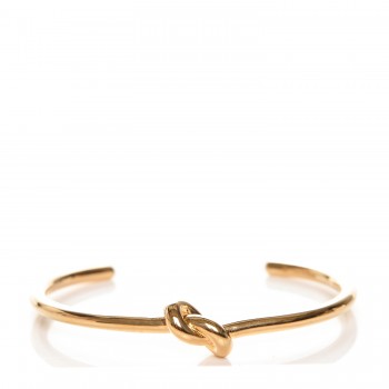 CELINE Extra Thin Knot Bracelet Medium Rose Gold 185246