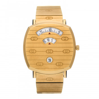 GUCCI Stainless Steel 38mm Grip Quartz Watch Gold