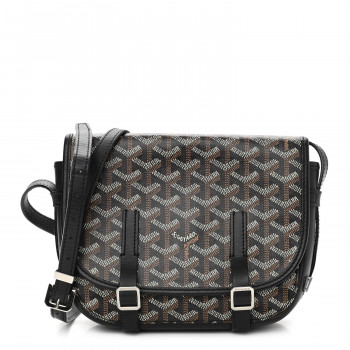 GOYARD Goyardine Belvedere PM Messenger Bag Black
