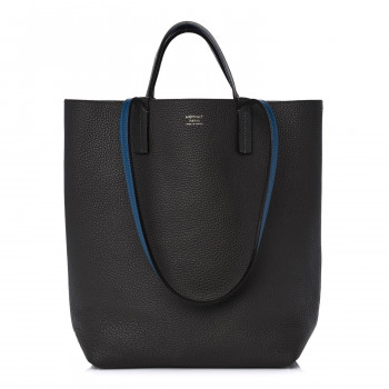 MOYNAT Taurillon Blush Calfskin Quattro Reversible Tote TPM Blue Zinc