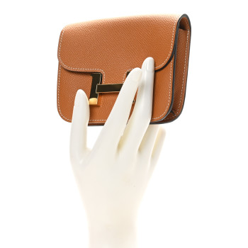 HERMES Epsom Constance Slim Wallet Gold
