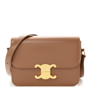 CELINE Shiny Calfskin Teen Triomphe Bronze