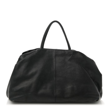 THE ROW Nappa Elio Bourse Bag Black
