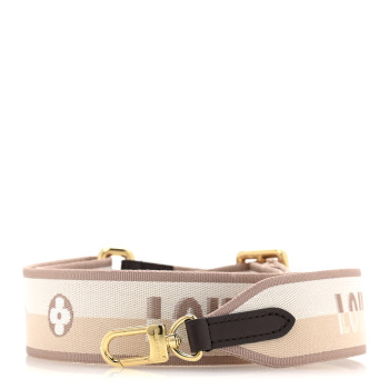 LOUIS VUITTON Jacquard Speedy Bandouliere 20 Shoulder Strap Beige Brown