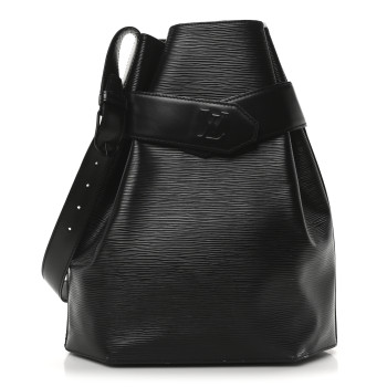 LOUIS VUITTON Epi Sac D'epaule Black
