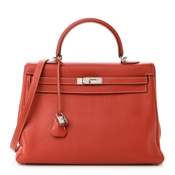 HERMES Togo Kelly Retourne 35 Sanguine