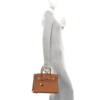 HERMES Togo Birkin 30 Gold