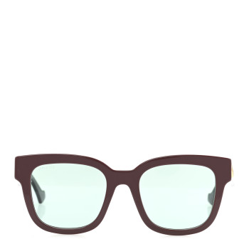 GUCCI Rectangle 52mm Frame Sunglasses GG0998S Burgundy