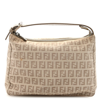 FENDI Zucchino Mini Pochette Tortora Pietra