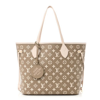 LOUIS VUITTON Empreinte Monogram Spring In The City Neverfull MM Kaki Beige Cream