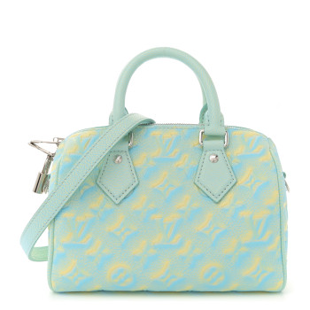 LOUIS VUITTON Empreinte Monogram Summer Stardust Speedy 20 Water Green