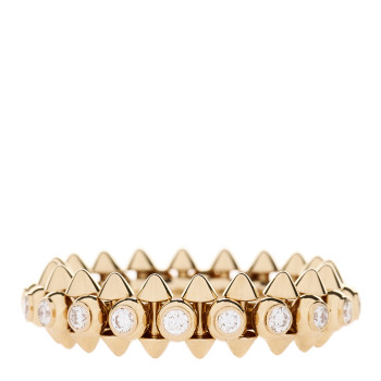 CARTIER 18K Pink Gold Diamond MM Clash De Cartier Ring 57 8