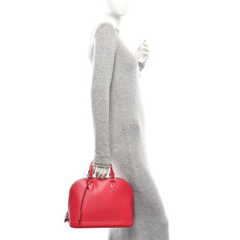 LOUIS VUITTON Epi Alma PM Hot Pink