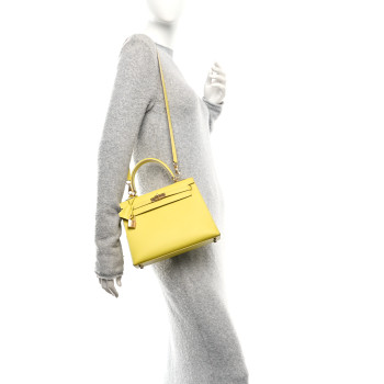 HERMES Epsom Kelly Sellier 25 Lime