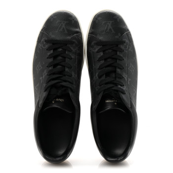 LOUIS VUITTON Calfskin Monogram Eclipse Luxembourg Sneakers Black