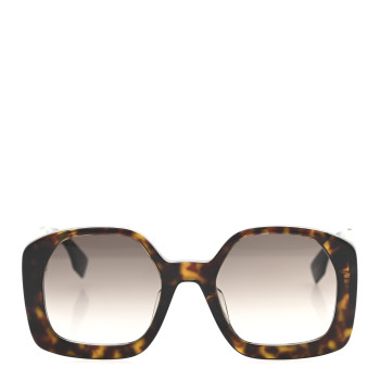 FENDI Acetate O'Lock Square Sunglasses FE40048U Tortoise