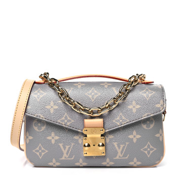 LOUIS VUITTON Monogram Pochette Metis East West Trianon Gray