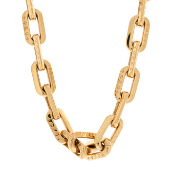 LOUIS VUITTON LV Edge Necklace MM Gold