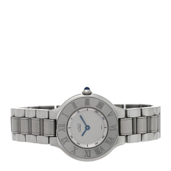 CARTIER Stainless Steel 28mm Must De 21 Quartz Watch