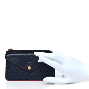 LOUIS VUITTON Empreinte Recto Verso Card Holder Marine Rouge