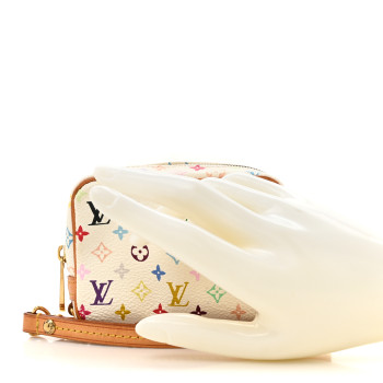 LOUIS VUITTON Monogram Multicolor Trousse Wapity White