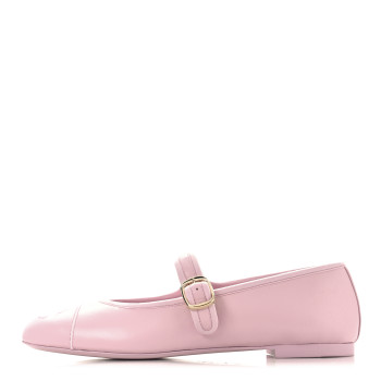 Lambskin Mary Jane Flats 36 Light Pink