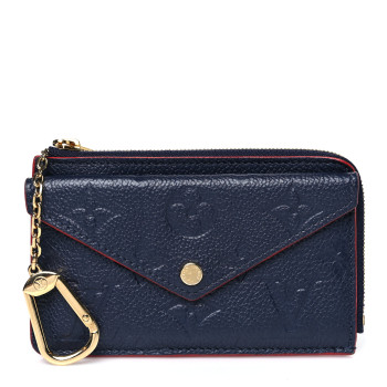 LOUIS VUITTON Empreinte Recto Verso Card Holder Marine Rouge