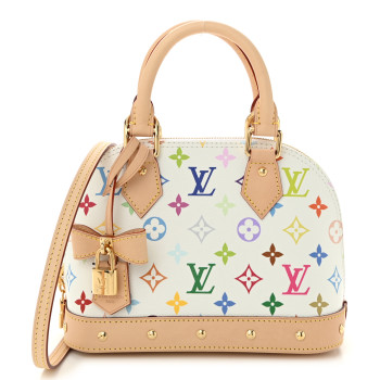LOUIS VUITTON LV x TM Monogram Multicolor Alma BB White