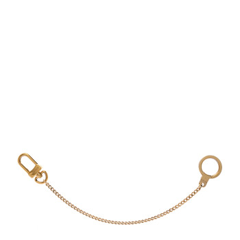 LOUIS VUITTON Metal Pochette Extender Key Ring Chain Gold