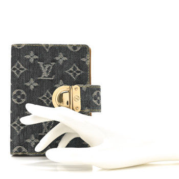 LOUIS VUITTON Monogram Denim Agenda PM Blue
