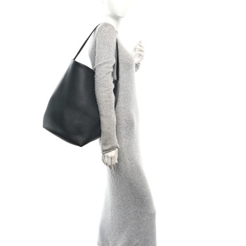 THE ROW Grained Calfskin Large N/S Park Tote Black