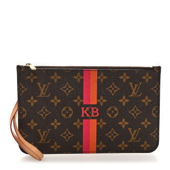 LOUIS VUITTON Monogram My LV Heritage Neverfull MM GM Pochette Fuchsia Orange