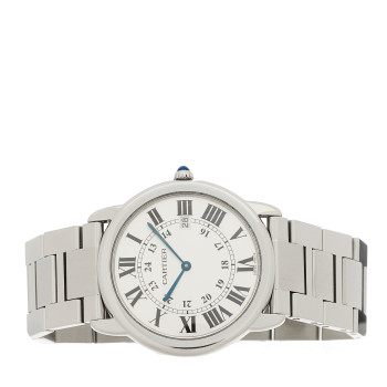 CARTIER Stainless Steel 36mm Ronde Solo Quartz Watch