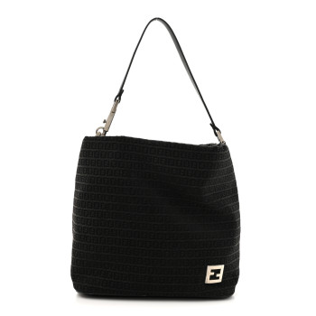 FENDI Zucchino Hobo Black