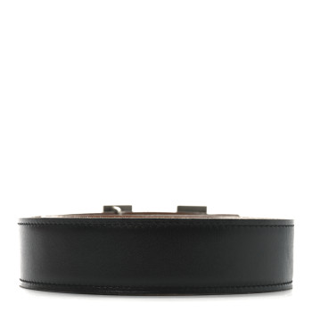 HERMES Box Togo 32mm H Belt 95 38 Black Gold