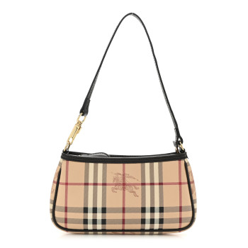 BURBERRY Haymarket Check Sling Bag Chocolate