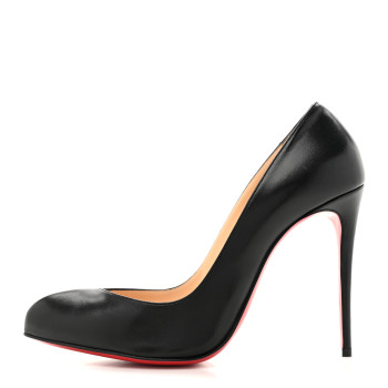 CHRISTIAN LOUBOUTIN Shiny Nappa Breche 100 Pumps 39 Black