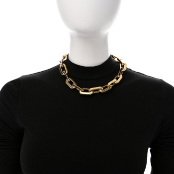 LOUIS VUITTON LV Edge Necklace MM Gold