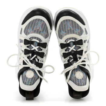 LOUIS VUITTON Calfskin Nylon LV Pop Archlight Sneaker 36 Blue