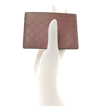 GUCCI Microguccissima Card Holder Soft Pink
