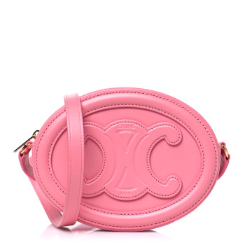 CELINE Smooth Calfskin Cuir Triomphe Oval Purse Crossbody Lipstick