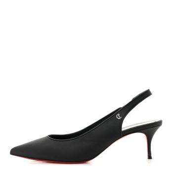 CHRISTIAN LOUBOUTIN Nappa Sporty Kate Slingback 55 Pumps 40.5 Black
