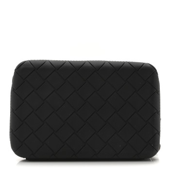 BOTTEGA VENETA Rubber Intrecciato Crossbody Bag Black