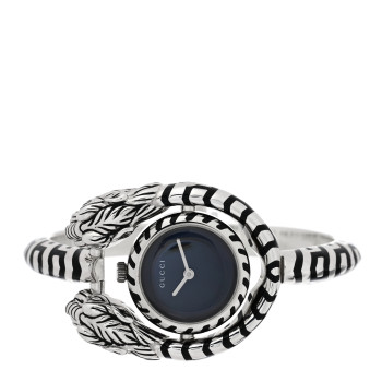 GUCCI Sterling Silver Black Mother of Pearl 23mm Dionysus Quartz Watch