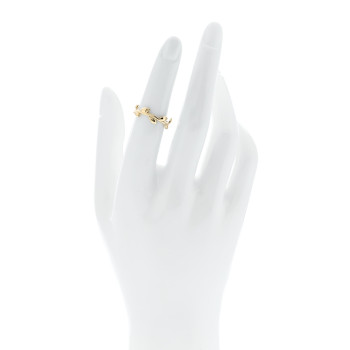 TIFFANY 18K Yellow Gold Narrow Paloma Picasso Olive Leaf Band Ring 49 4.75