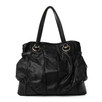 GUCCI Guccissima Large Full Moon Tote Black