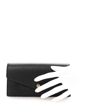 LOUIS VUITTON Empreinte Sarah Wallet NM Black
