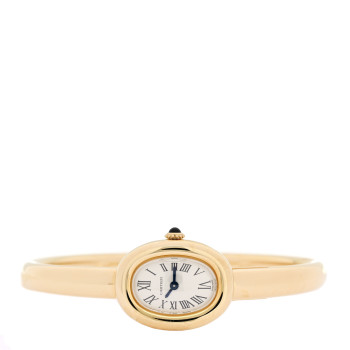 CARTIER 18K Yellow Gold 19mm Baignoire Quartz Watch